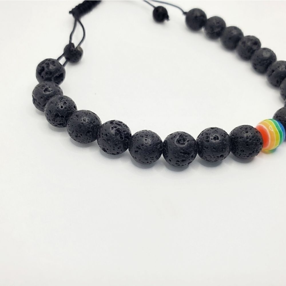 Hand Crafted Adjustable Pride Bracelet - Picture 6 of 12